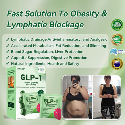 𝑶𝒇𝒇𝒊𝒄𝒊𝒂𝒍 𝑺𝒕𝒐𝒓𝒆 | 𝑪𝒗𝒓𝒆𝒐𝒛® 𝐆𝐋𝐏-𝟏 Supergreens Gummies - Daily Greens, Easy Gut Health & Energy Support, 30+ Ingredients, Dairy-Free, Gluten-Free, Keto-Friendly, Non-GMO, Sugar-Free, Plant-Based, 12 Count