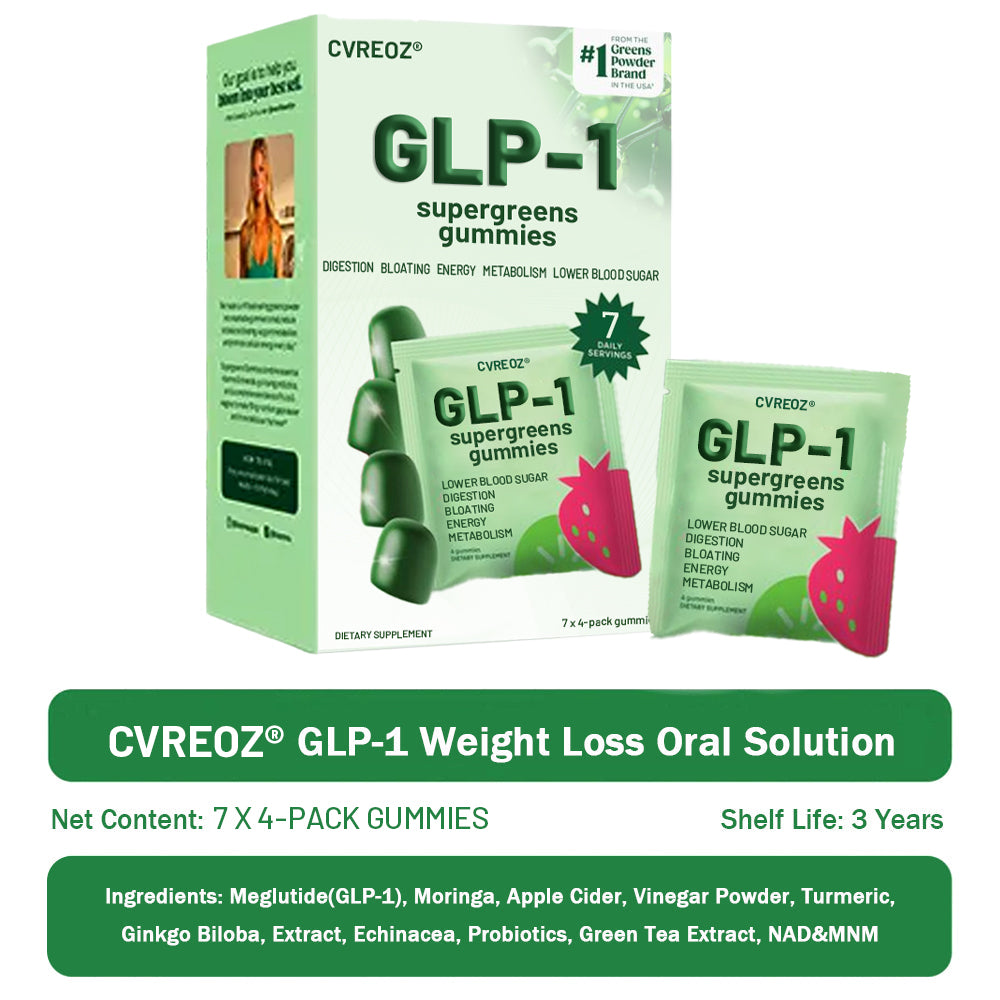 𝑶𝒇𝒇𝒊𝒄𝒊𝒂𝒍 𝑺𝒕𝒐𝒓𝒆 | 𝑪𝒗𝒓𝒆𝒐𝒛® 𝐆𝐋𝐏-𝟏 Supergreens Gummies - Daily Greens, Easy Gut Health & Energy Support, 30+ Ingredients, Dairy-Free, Gluten-Free, Keto-Friendly, Non-GMO, Sugar-Free, Plant-Based🔴