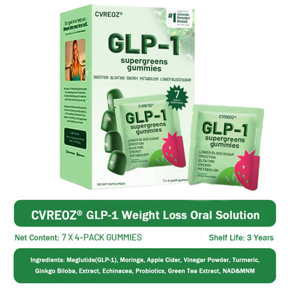 𝑶𝒇𝒇𝒊𝒄𝒊𝒂𝒍 𝑺𝒕𝒐𝒓𝒆 | 𝑪𝒗𝒓𝒆𝒐𝒛® 𝐆𝐋𝐏-𝟏 Supergreens Gummies - Daily Greens, Easy Gut Health & Energy Support, 30+ Ingredients, Dairy-Free, Gluten-Free, Keto-Friendly, Non-GMO, Sugar-Free, Plant-Based🔴