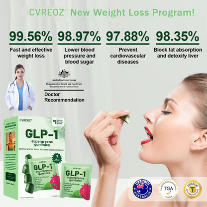 𝑶𝒇𝒇𝒊𝒄𝒊𝒂𝒍 𝑺𝒕𝒐𝒓𝒆 | 𝑪𝒗𝒓𝒆𝒐𝒛® 𝐆𝐋𝐏-𝟏 Supergreens Gummies - Daily Greens, Easy Gut Health & Energy Support, 30+ Ingredients, Dairy-Free, Gluten-Free, Keto-Friendly, Non-GMO, Sugar-Free, Plant-Based🔴