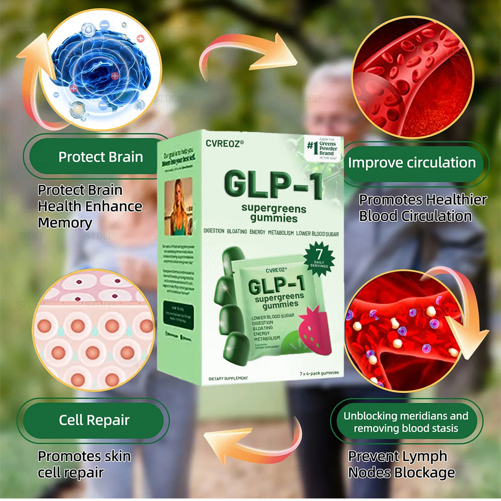 𝑶𝒇𝒇𝒊𝒄𝒊𝒂𝒍 𝑺𝒕𝒐𝒓𝒆 | 𝑪𝒗𝒓𝒆𝒐𝒛® 𝐆𝐋𝐏-𝟏 Supergreens Gummies - Daily Greens, Easy Gut Health & Energy Support, 30+ Ingredients, Dairy-Free, Gluten-Free, Keto-Friendly, Non-GMO, Sugar-Free, Plant-Based🔴