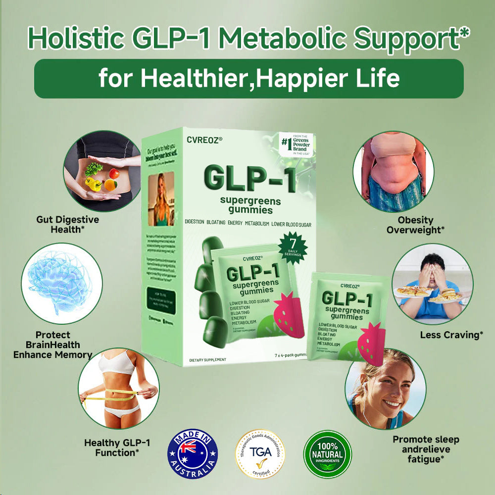 𝑶𝒇𝒇𝒊𝒄𝒊𝒂𝒍 𝑺𝒕𝒐𝒓𝒆 | 𝑪𝒗𝒓𝒆𝒐𝒛® 𝐆𝐋𝐏-𝟏 Supergreens Gummies - Daily Greens, Easy Gut Health & Energy Support, 30+ Ingredients, Dairy-Free, Gluten-Free, Keto-Friendly, Non-GMO, Sugar-Free, Plant-Based🔴