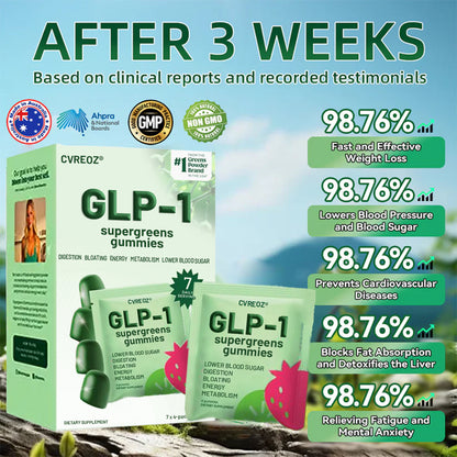 𝑶𝒇𝒇𝒊𝒄𝒊𝒂𝒍 𝑺𝒕𝒐𝒓𝒆 | 𝑪𝒗𝒓𝒆𝒐𝒛® 𝐆𝐋𝐏-𝟏 Supergreens Gummies - Daily Greens, Easy Gut Health & Energy Support, 30+ Ingredients, Dairy-Free, Gluten-Free, Keto-Friendly, Non-GMO, Sugar-Free, Plant-Based🔴