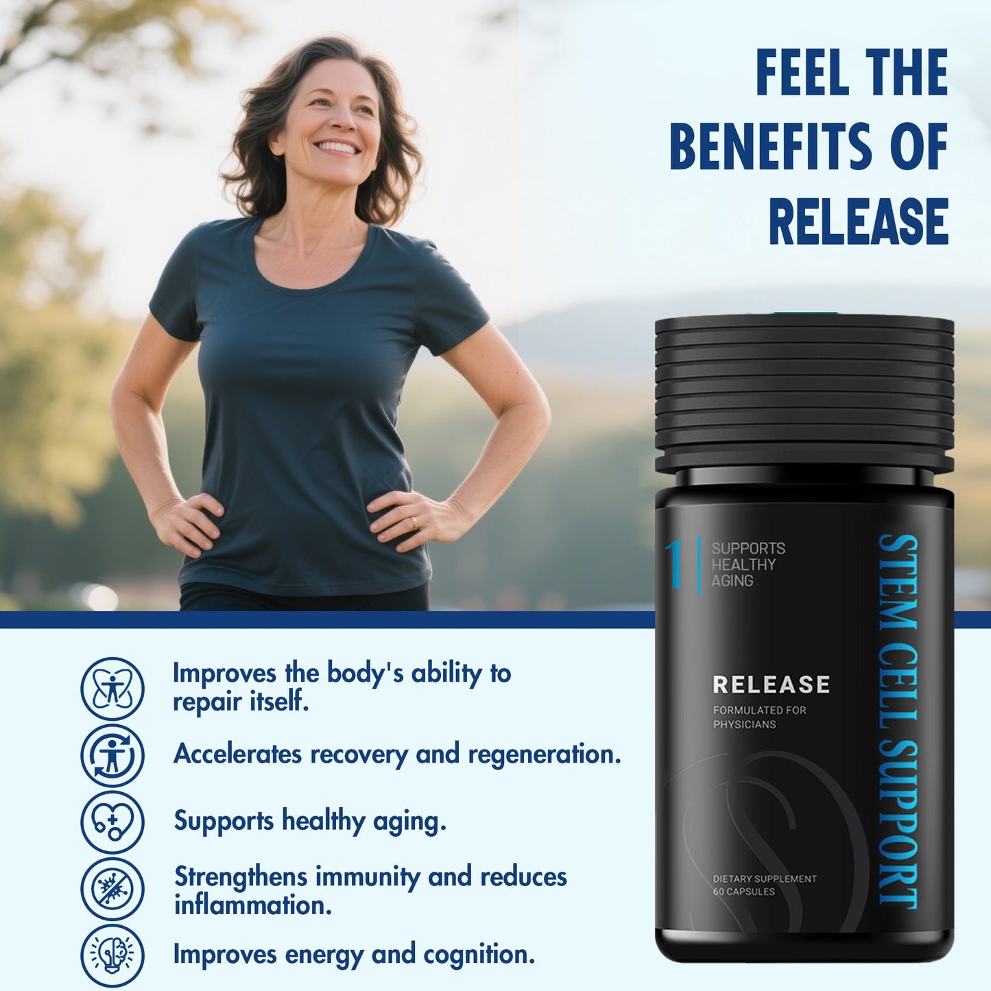 🚨🚨 Flash Sale: Upgrade to the VIP Wellness Pack Now – 78% OFF ⏳ (72 Hours Only!)✨Keep Your Body Youthful丨💎STEMCELL SUPPORT-Release  ( 🧠Enhances body repair  🧬Anti-aging 🫀Provide energy ✨Regulate mood)