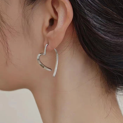 Sterling Silver Heart Design Earrings